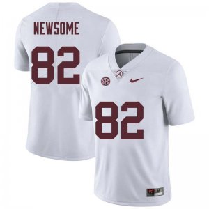 NCAA Men's Alabama Crimson Tide #82 Ozzie Newsome Stitched College Nike Authentic White Football Jersey UF17T26XG